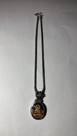 Sterling Silver Pendant & Chain. under melt.