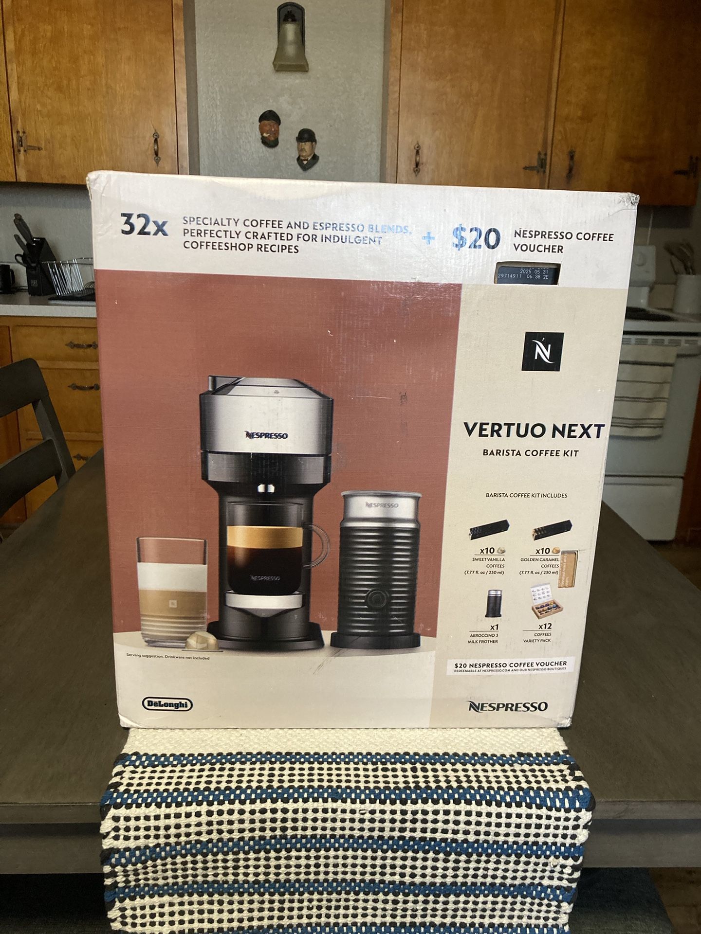 Brand New Unopened Nespresso Vertuo Next Barista Kit