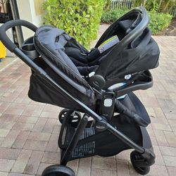 Graco Modes Trio Travel System Snugride Lite XL, Hemlock, Black
