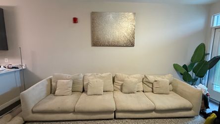 Valyou beige feather sofa