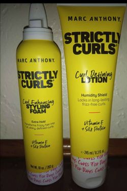 Marc Anthony hair mousse and hair lotion  for curly hair