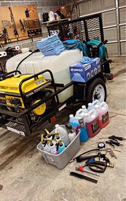 Mobile detailing trailer