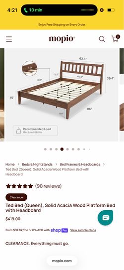 Bed frame  Queen