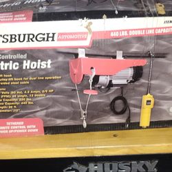 Pittsburgh Remote Controlled Electric Hoist 440 lb 