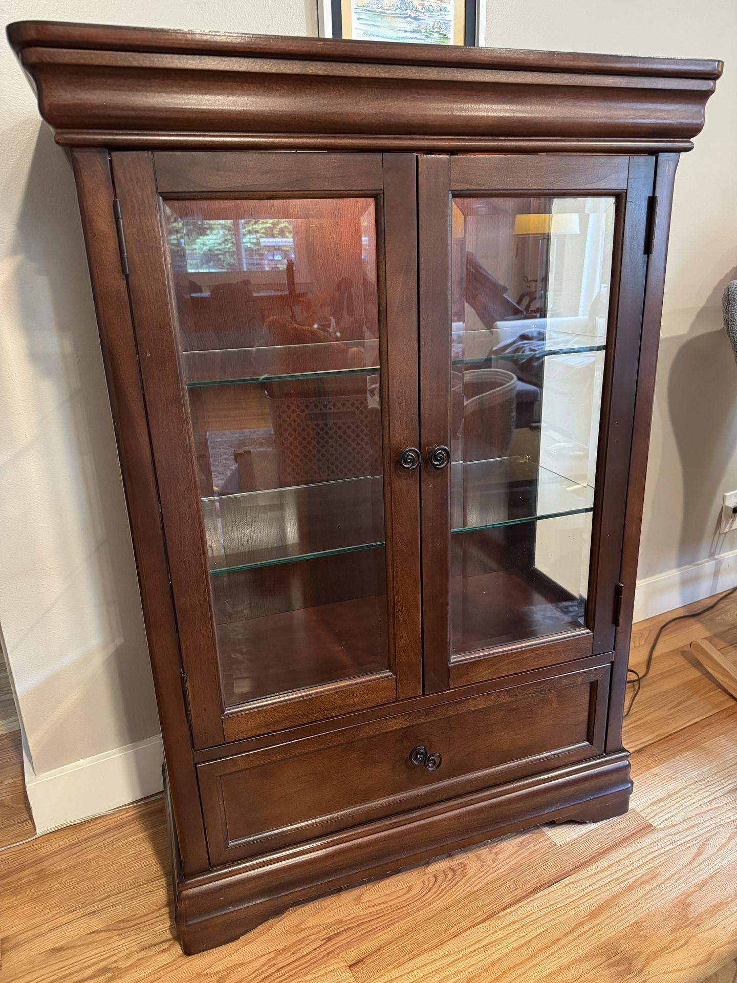 Solid Wood Curio cabinet