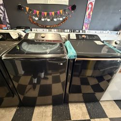 Samsung Washer And Dryer Set In Black And Rose Gold 🕸️🎃