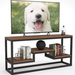 TV/Media Stand for Large 60” TV with 3 Shelves 