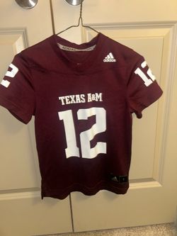 Kids Size 7-8 Texas A&M Aggies Adidas Football Jersey #12