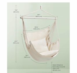 Hanging Hammock Chair with Cushions