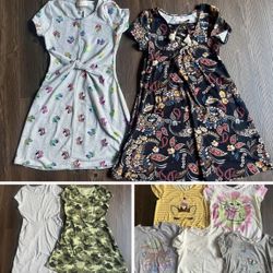 Girl’s Dresses And Shirts Size 10 & 10/12. Starting At $2