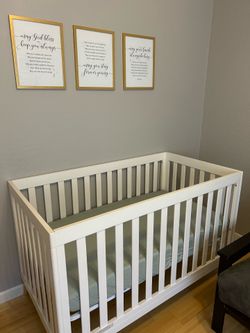 Delta Children Essex 4-in-1 Convertible Crib + Waterproof Mattress Included! 🤍