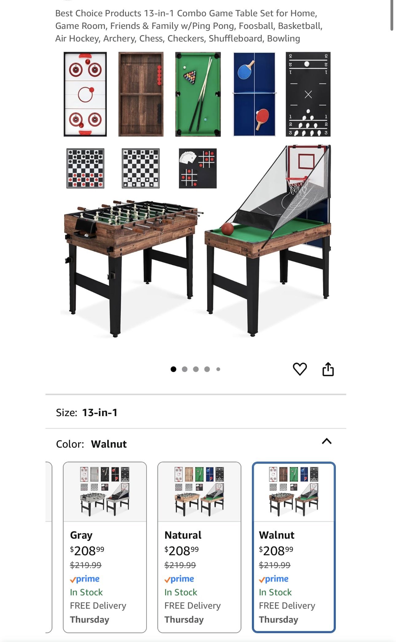 Combo Game Tabel