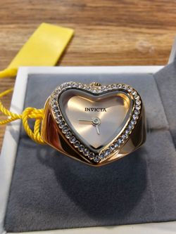 Invicta Heart-Shaped Ring Watch