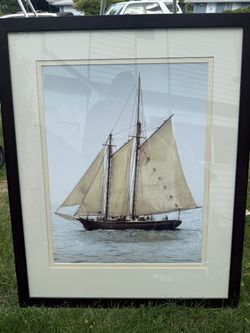Framed Schooner 