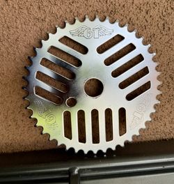 Gt bmx cheese grater sprocket chrome