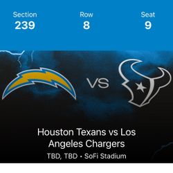 Chargers vs Texans 