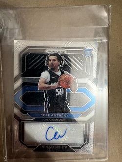 Cole Anthony 2020-2021 Prizm Autograph Card
