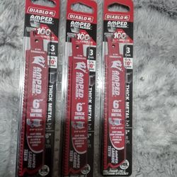 DIABLO AMPED CARBIDE 6" SAWZALL BLADES 