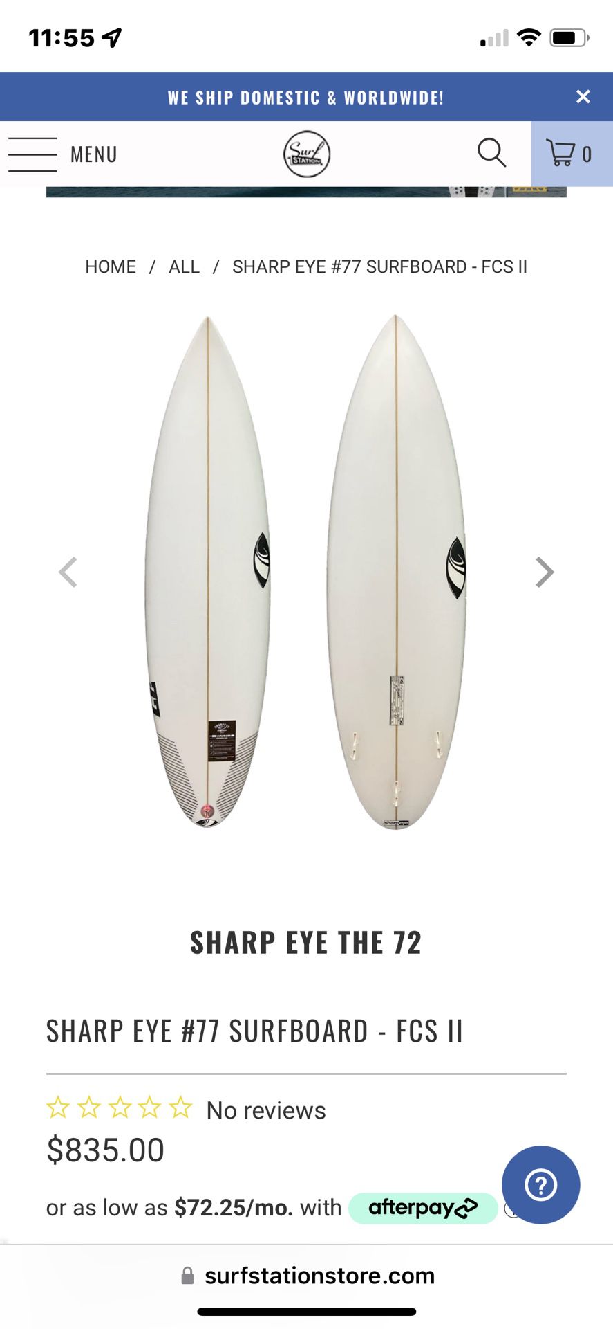 Sharp Eye Surfboard 
