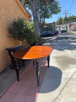 Counter-Height Wooden Dining Table