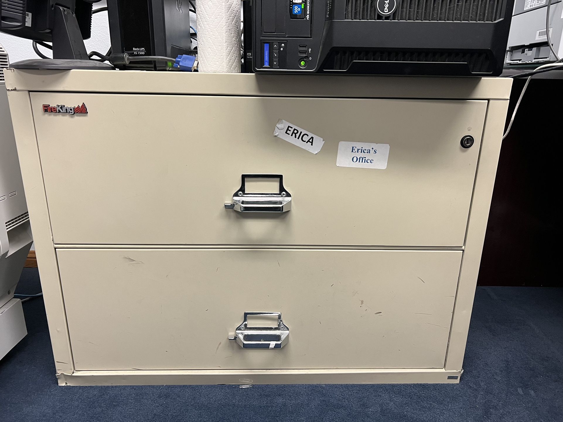 FireKing Lateral 2 Drawer File Cabinet