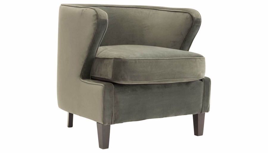 Babylon Gunmetal Accent Chair Manufacturer: JB Home Upholstery SKU: ACJUBABGM