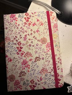 Floral Hardcover Journal with Elastic Closure
