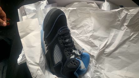 Air Jordan 5 Black University Blue Sneakers