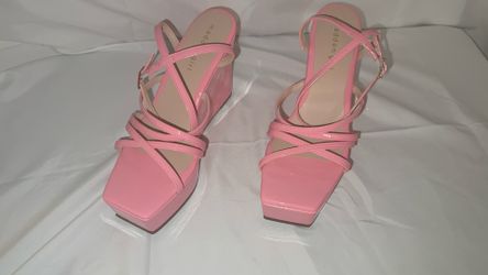 New! Madden Girl  Pink Strappy  platform wedge sandal