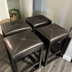 Set of Four Bar Stools