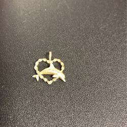 14 karat gold dolphin charm