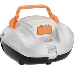 Robotic Pool Cleaner Lasts up to 100Mins, Cordless Pool Vacuum for Above Ground Pool, Pool Robot Vacuum with Fast Charging, Powerful Suction, Ideal fo