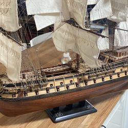 Stunning completed model Spanish warship Montañés 1:70 scale galleon boat Spain Navy naval British war ship