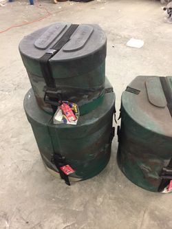 3) Humes and Berg camo Drum cases