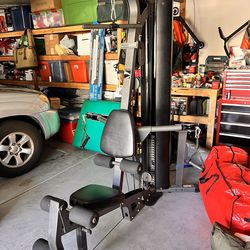 Complete Home Gym Setup - Plates, Barbell, Bench & Multi-Gym Machine