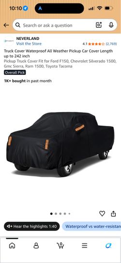 Truck cover