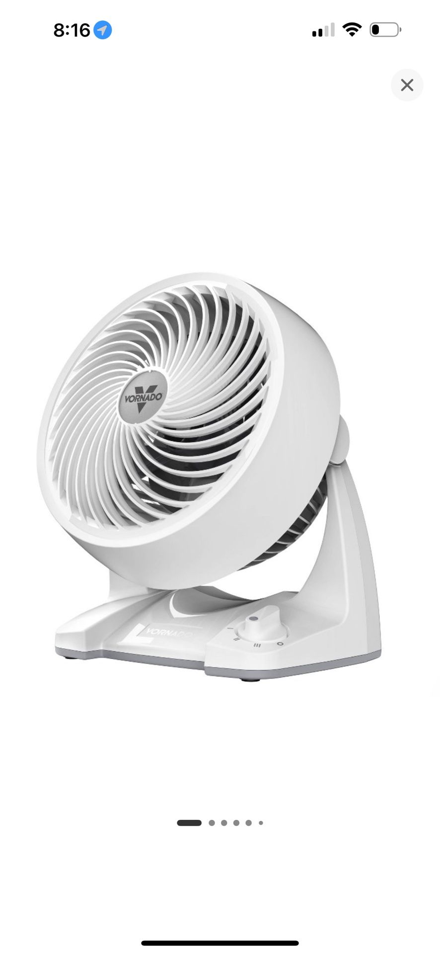 Vornado 533XT Whole Room Air Circulator Fan: Portable, Quiet, 3 Speeds, Indoor Use, 100-300 sq. Ft.