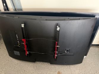 Large Curved TV with Wall Mount Bracket