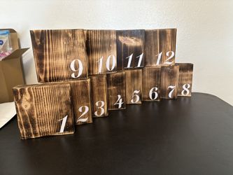 Wooden Table Numbers