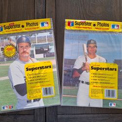 Unopened 1989 MLB Superstar Photos with Nolan Ryan Poster