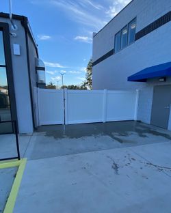Vinyl fence