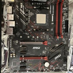MSI B450 Gaming Plus Max (CPU And Wifi Card Included!) 