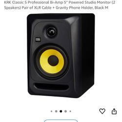 KRK Classic 5 Professional Bi-Amp 5" Powered Studio Monitor 
