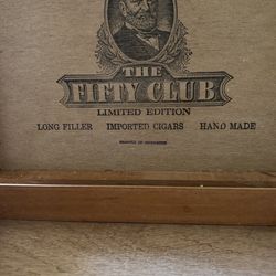 Limited Edition  Cigar Box Made In Nicaragua