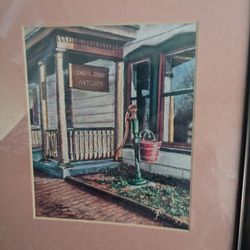 Framed General Store Antiques Art Print