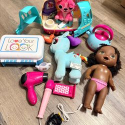 Juguetes De Niña Usados En Buenas Condiciones Todos Por $35