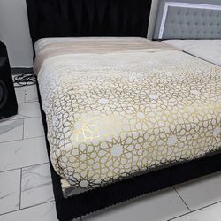 Queen Sizes Bed Frame With Mattress 