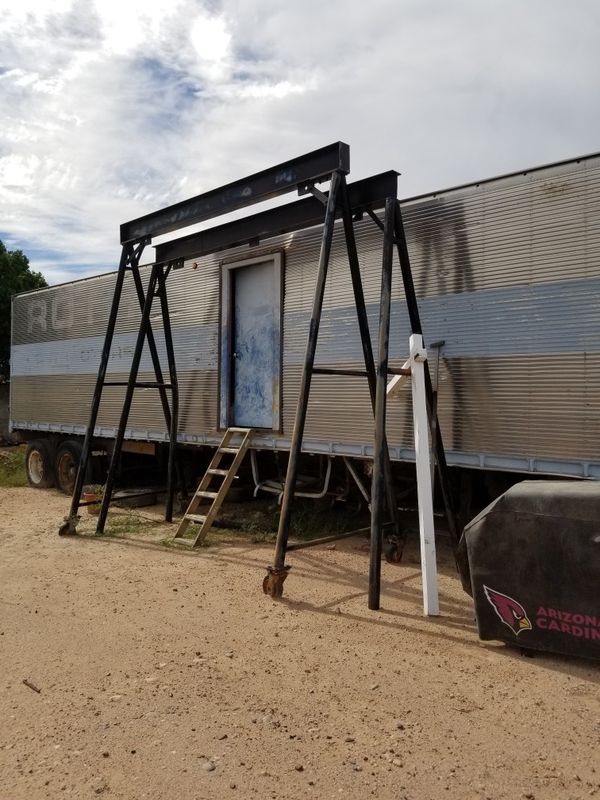 Rolling A Frame and electric hoist. Can be disassembled for Sale in