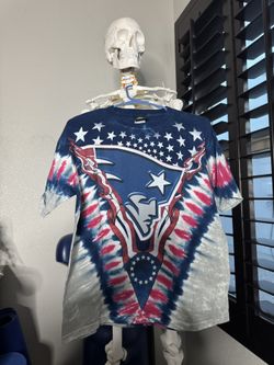 Nfl England Patriots Tie Dye Logo T-shirt fits like a small