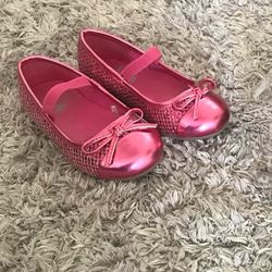 NEW‼️ TODDLER BABY GIRL BALLET FLATS SHOES - SIZE 7 - HOT PINK 
